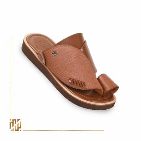 حذاء على نسق السكوتش باللون البني