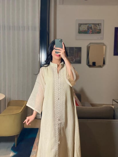 جلابيه بخام الخيش مبطن