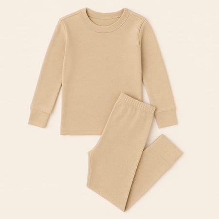 بجايم شتوية حراريه اطفال لون بيج