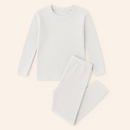 بجايم شتوية حراريه اطفال لون رمادي فاتح