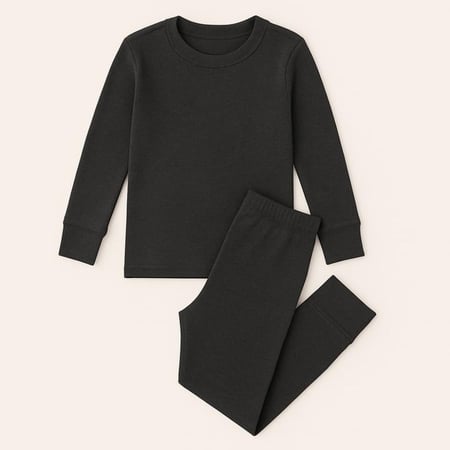 بجايم شتوية حراريه اطفال لون رمادي غامق