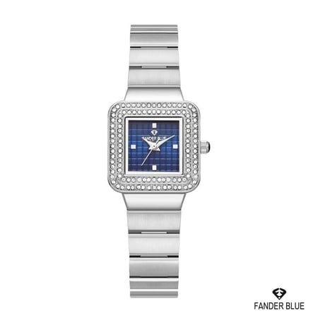 ساعة رسمية فاخرة مربعة بفص  نسائي من فاندربلو