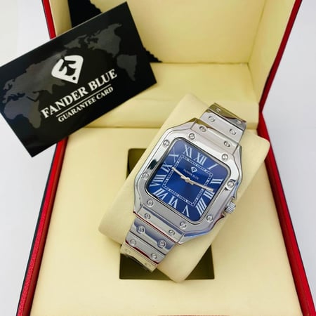 متجر ساعات تصميم سانتوس دو كارتييه  رجالية - من فاندربلو