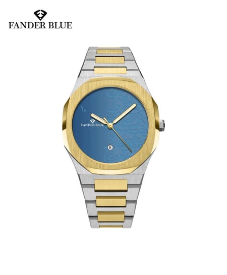 ساعة رسمية محرك ياباني ميناء مزخرف  رجالي من فاندربلو