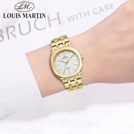 ساعة فاخرة دائري نسائية من لويس مارتن