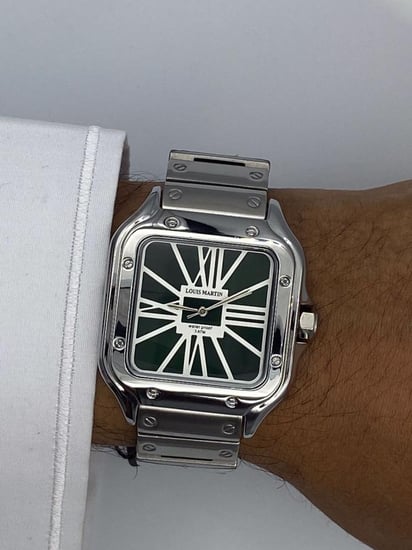 ساعة رسمية مربعة من لويس مارتن