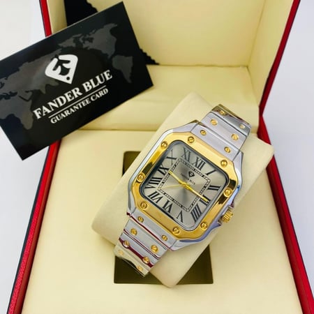 متجر ساعات تصميم سانتوس دو كارتييه  رجالية - من فاندربلو