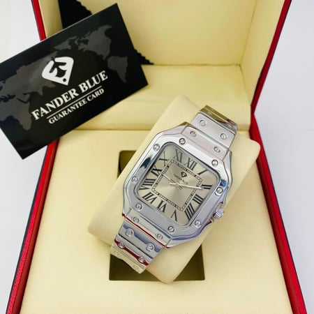 متجر ساعات تصميم سانتوس دو كارتييه  رجالية - من فاندربلو