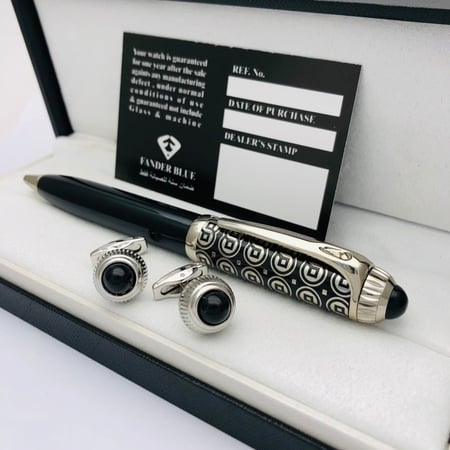 طقم قلم وكبك فاخر رجالي