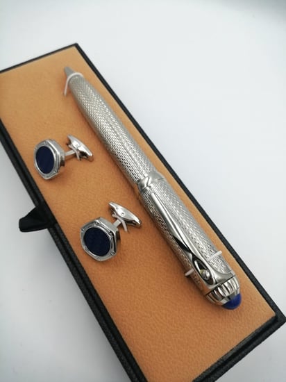 طقم قلم وكبك فاخر رجالي