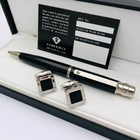 طقم قلم وكبك فاخر رجالي