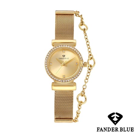 ساعة بفص سير حسير بسلسال  من Fander Blue