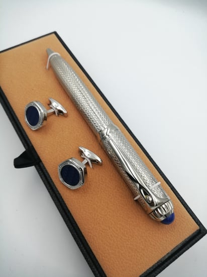 طقم قلم وكبك فاخر رجالي