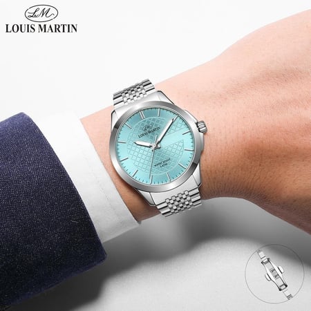 ساعة  فاخرة ستيل  رجالي من LOUIS MARTIN