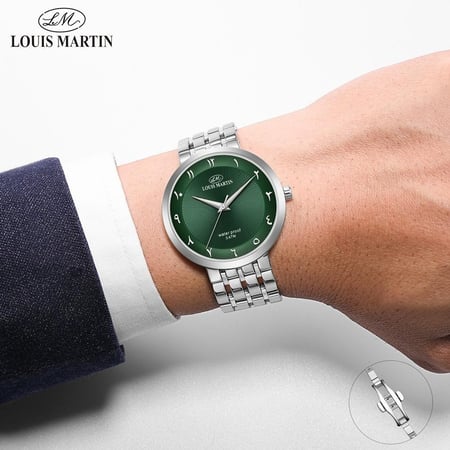 ساعة دائرية رسمية فاخرة رجالي من لويس مارتن