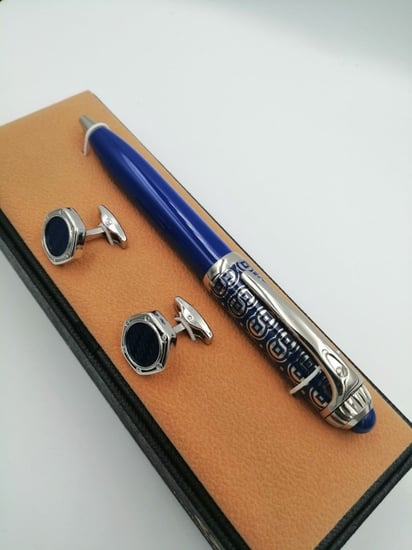 طقم قلم وكبك فاخر رجالي