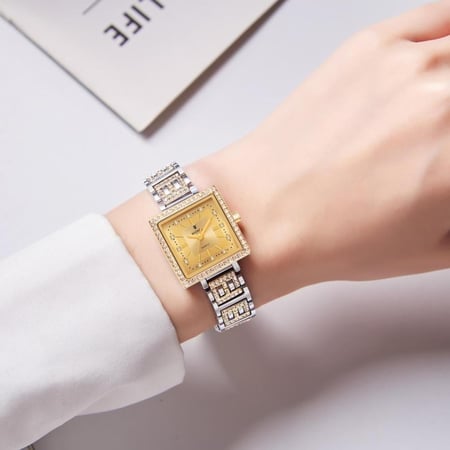 ساعةمربعة  رسمية فاخرة  نسائي من ماكسويل