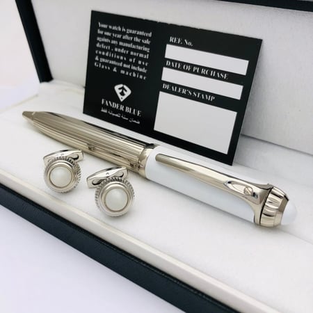 طقم قلم وكبك فاخر رجالي