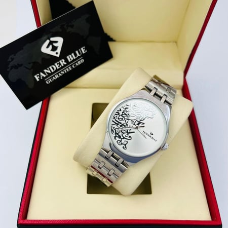 ساعة رسمية فاخرة  بزخرفة عربية  رجالي من فاندربلو