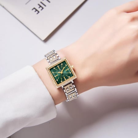 ساعةمربعة  رسمية فاخرة  نسائي من ماكسويل