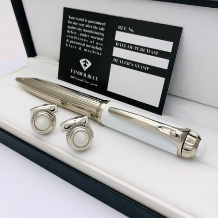 طقم قلم وكبك فاخر رجالي