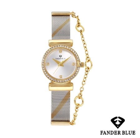 ساعة بفص سير حسير بسلسال  من Fander Blue