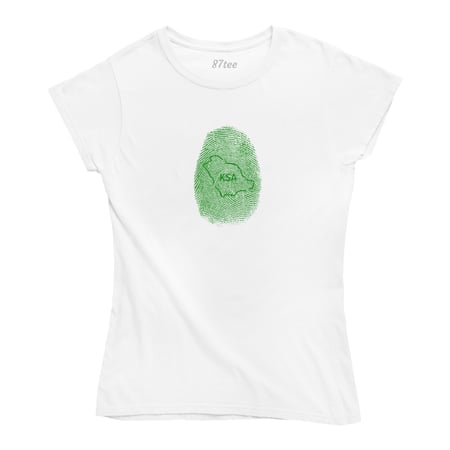 تيشيرت سعودي بصمة بخريطة السعودية- 1310