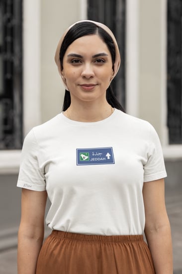 تيشيرت لوحة طريق جدة - 1326