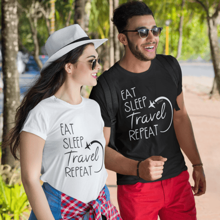 تيشيرت سفر (Eat, Sleep, TRAVEL, Repeat)- 0982