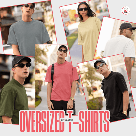 تيشيرت أوفر سايز ستايل كوري قطن عالي الجودة (عدد 3) - T3003