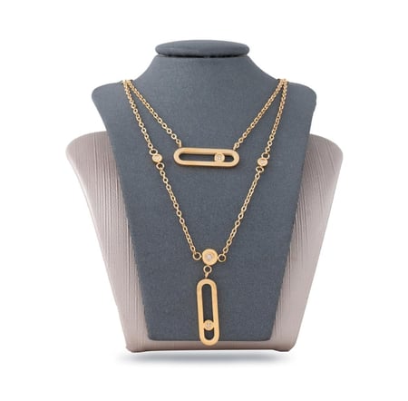 سلسال ألماس ذهبي من ماركة فايلت