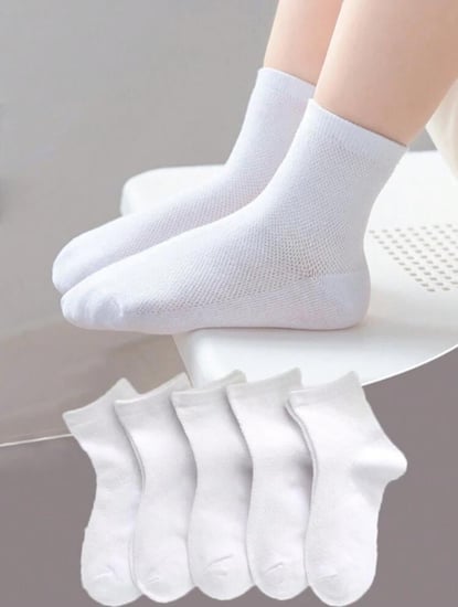 جوارب ابيض 5 أزواج