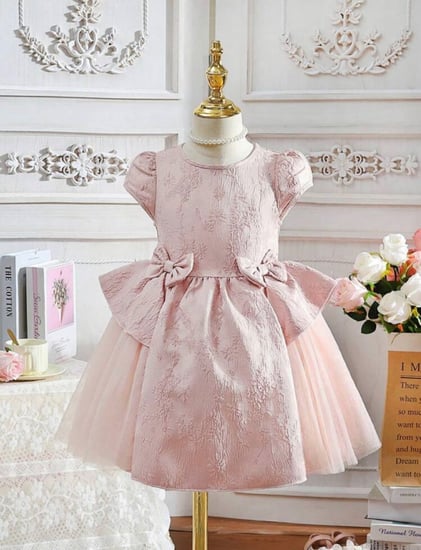 فستان اطفال عقدة فراشة