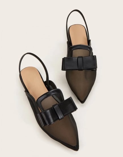 احذيه بدون كعب مسطحً