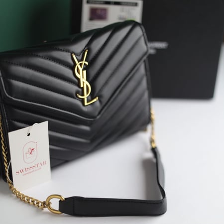 شنطة سان لوران كاسيندرا انفلوب لارج  لامعة N106