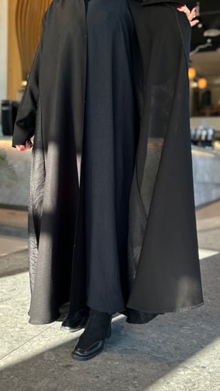 فستان عباية (موديست) اسود