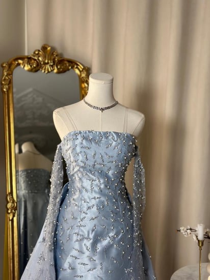 فستان سهرة طويل  4742