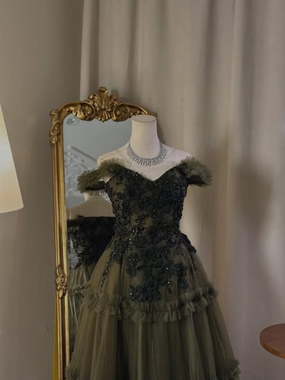 6607 - فستان سهرة طويل