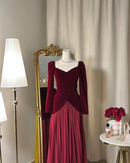 فستان سهرة طويل 5250