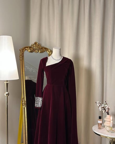 فستان سهرة طويل 5255