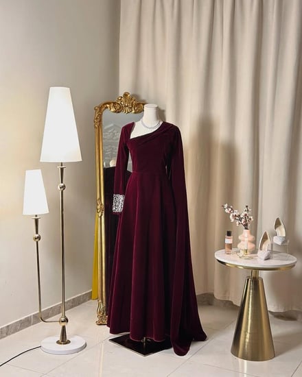 فستان سهرة طويل 5255
