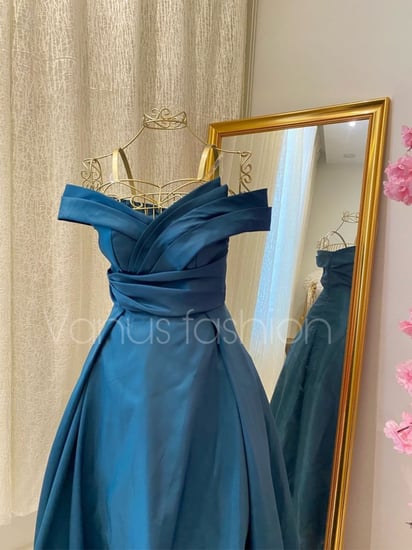 فستان سهرة طويل ( 3 الوان ) 3511