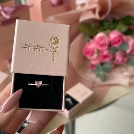 خاتم pink heart