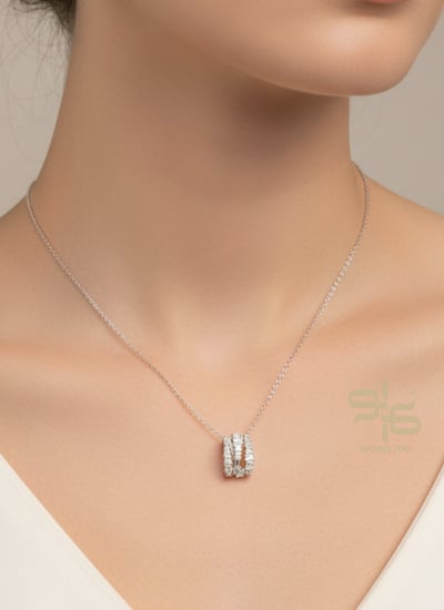 سلسال سواروفسكي  ذهبي وفضي - مستوحى