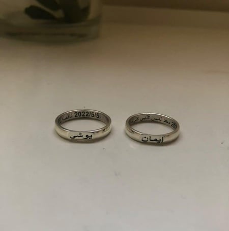 خاتمين الكابلز فضه خالص