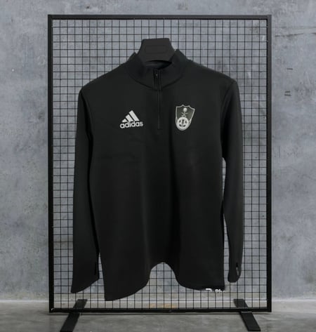 سويتر الأهلي اسودّ رياضي مع فتحة الاصبع مناسب للصيف والشتاء صيفي