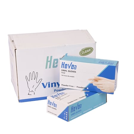 قفازات فينيل شفاف- مثالية النظافة