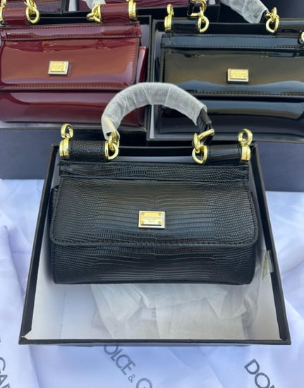 حقيبة دولتشي مزخرف لامع ..