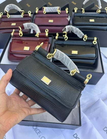 حقيبة دولتشي مزخرف لامع ..