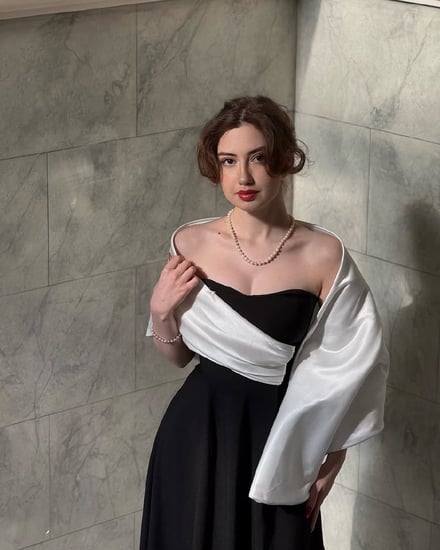فستان اسود فخم